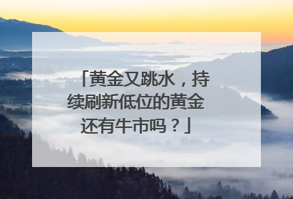 黄金又跳水，持续刷新低位的黄金还有牛市吗？